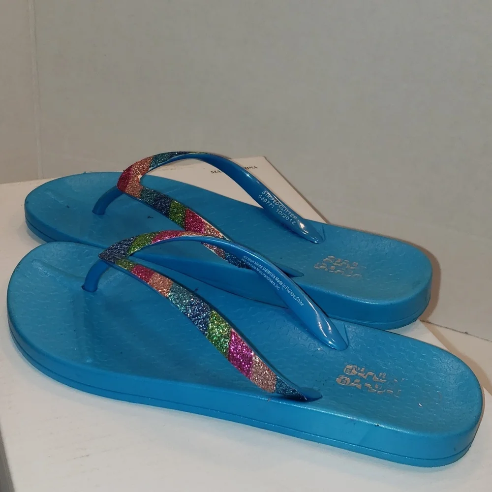 Glittery Girls Flip Flop‎ Sandals Size 3-4